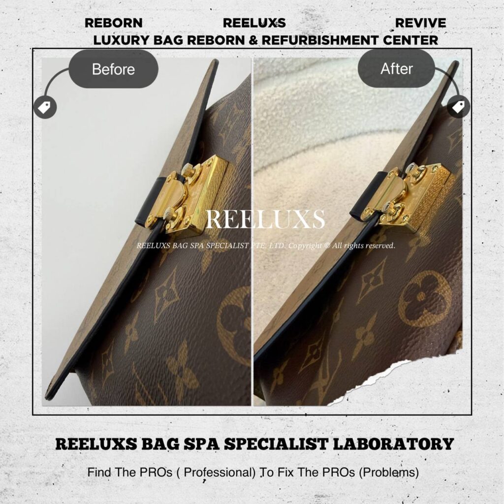 Pochette Métis Oil Edge Cracked Peeling Damaged — frame 2