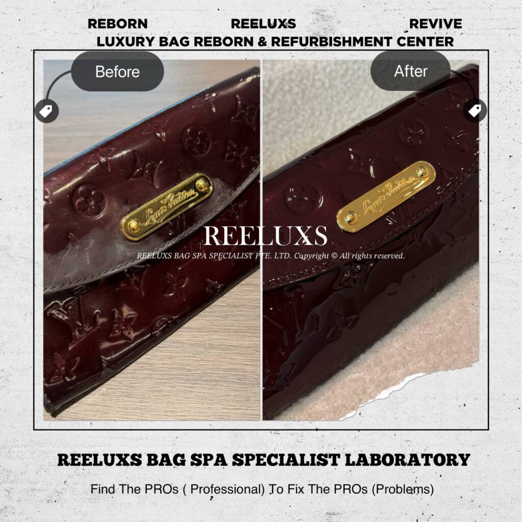 Sunset Boulevard Bag Patent Leather Oxidation White Patches Handle Cracking — frame 1